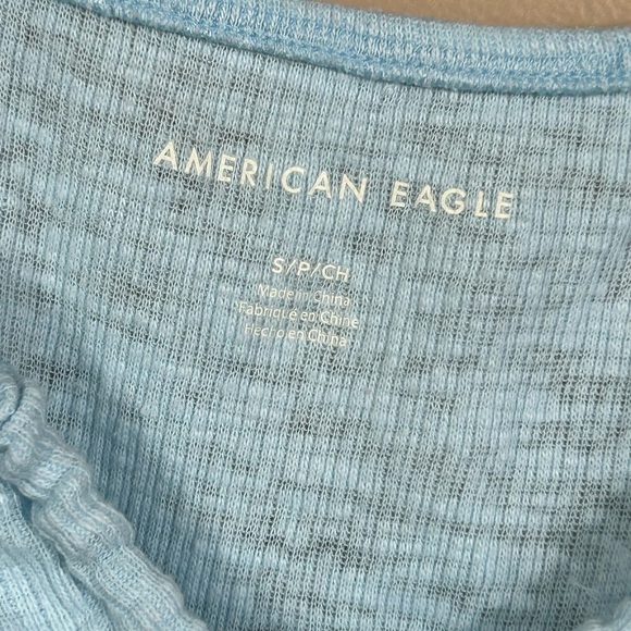 Women's Light Blue Ruffle Top - Picture 2 of 5